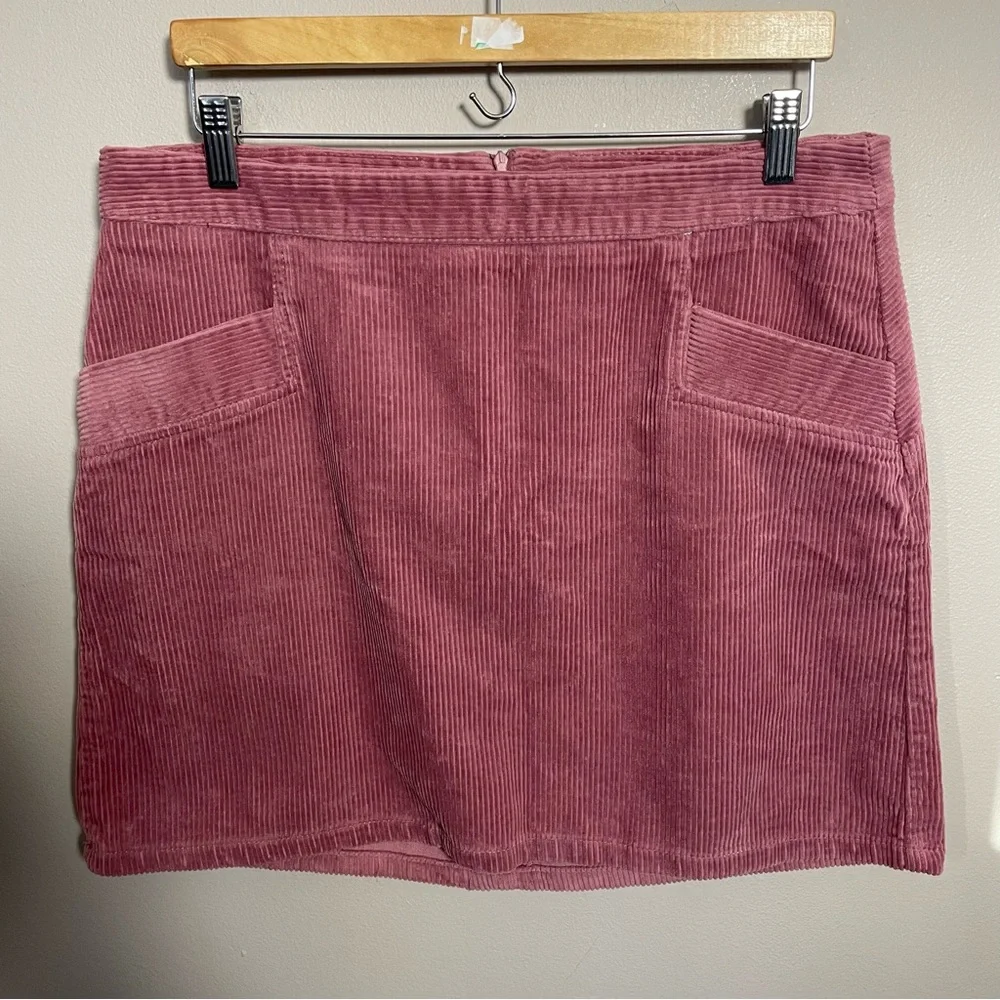A.N.A. A new Approach Corduroy Skirt pink preppy mini size 14